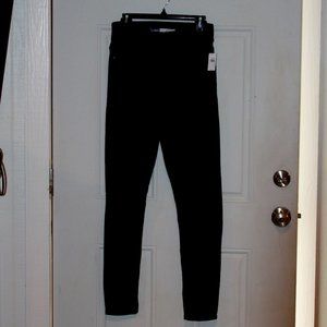 Old Navy 360 Stretch Extra High-Rise Rockstar Super Skinny Jeggings 8 Tall Black